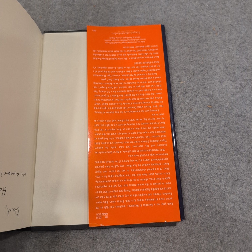 Alabama v Auburn A War in Dixie Iron Bowl Book Ivan Maisel First Edition 2001 - Picture 6 of 7